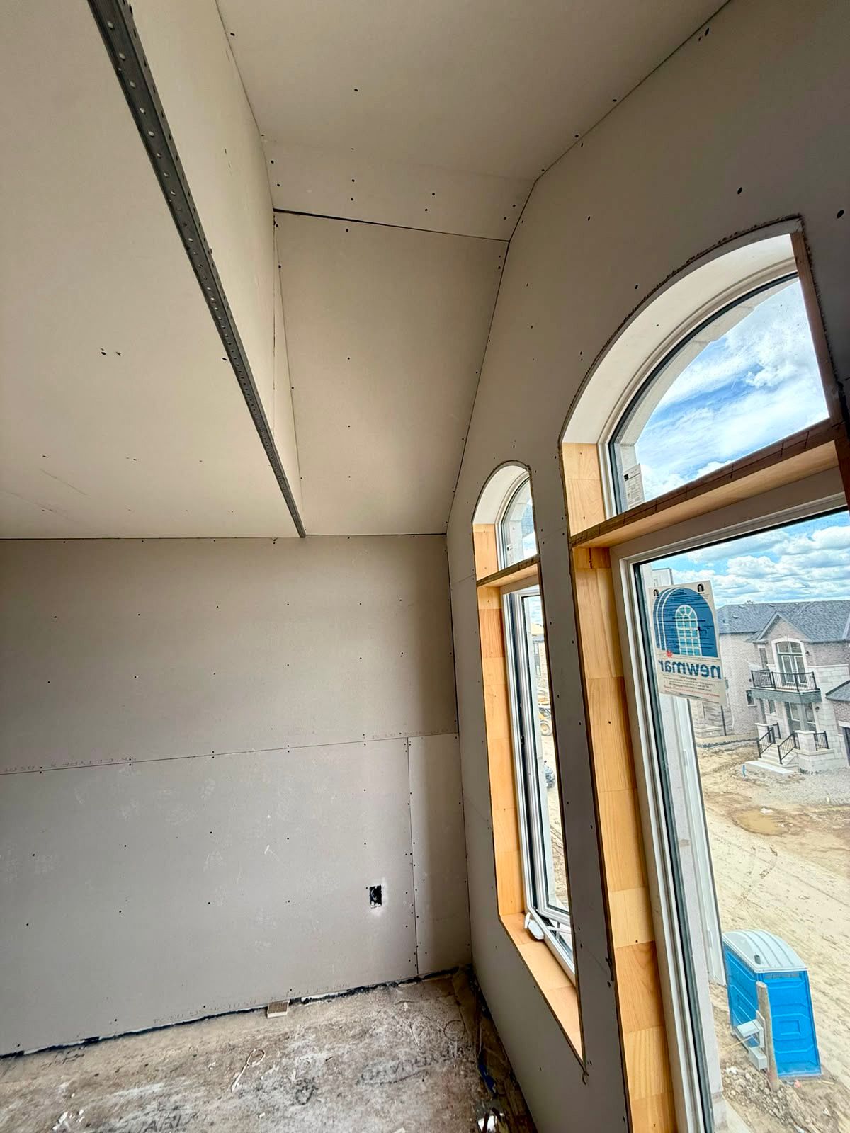Multi-unit drywall project completed by Great North in Oakville